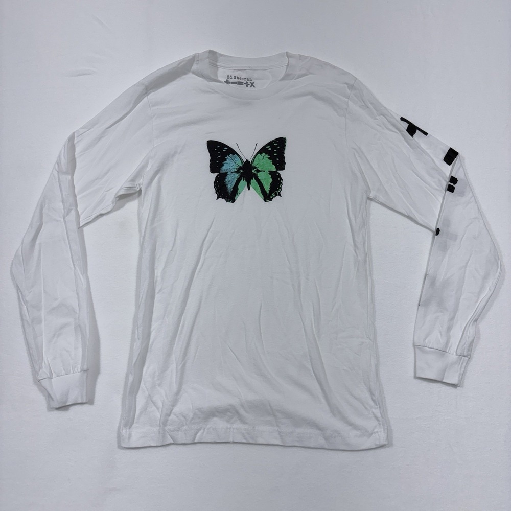 Ed Sheeran Divide Tour Butterfly‎ Long Sleeve Shirt Sz Small 2017 Fan Merch